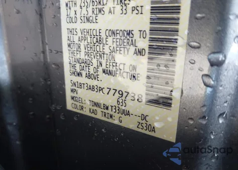 2023 Nissan Rogue S Intelligent Awd from USA, damaged, VIN 5N1BT3AB3PC779738